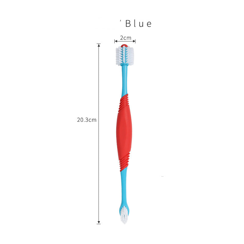 Pet Dental Supplies Fingers Double-headed Toothbrush Teeth Cleaning