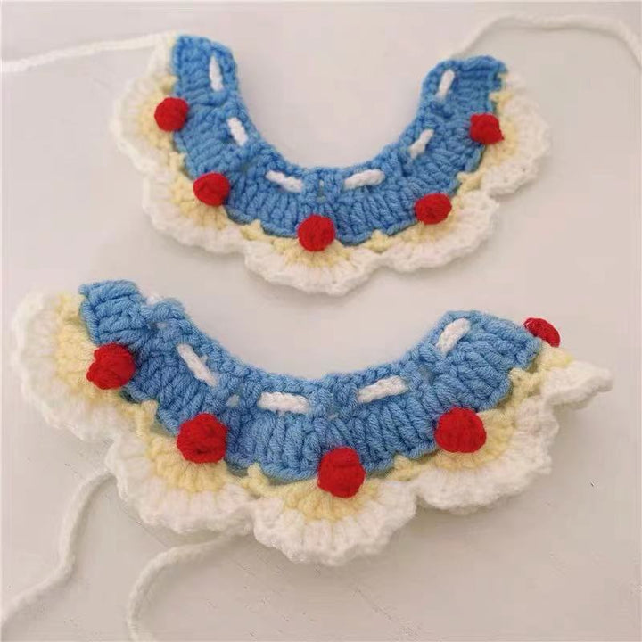 Knitted Collar Cat And Dog Scarf Posing Accessories